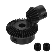2Pcs Tapered Bevel Gears Set 1 Mod 1:2 (20T/40T) Bevel Gear (5/8mm Shaft Hole)