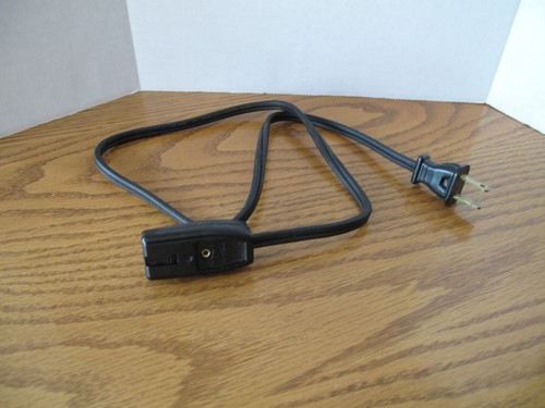 Vintage Leviton 2 Prong Electric Home Appliance Power Cord 5A-250V 10A-125V 30"