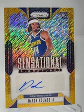 2024-25 Panini Prizm DaRon Holmes 04/10 GOLD AUTO Rookie Sensational  Signatures