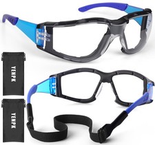 Anti-Fog Safety Glasses - ANSI Z87.1 Certified, Scratch Resistant Clear Lens ...