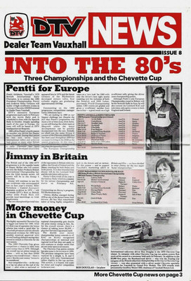 Vauxhall DTV News Issue 8 1979-1980 UK Market Foldout Brochure Chevette