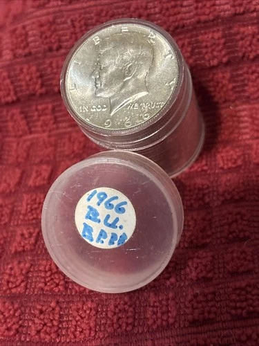 1966 Kennedy Half Dollar BU ROLL 40% Silver