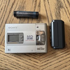Sony Portable Minidisc Recorder MZ-R50 UNTESTED with External Battery EBP-MZR4