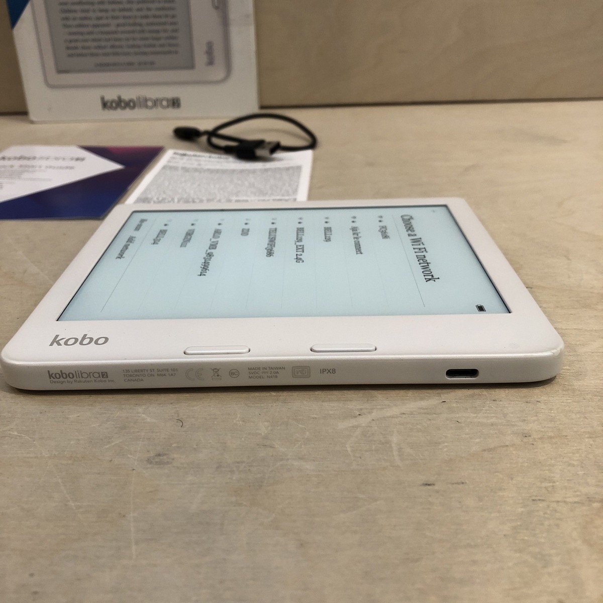 Kobo Libra 2 32 GB WiFi 7 inch eBook Reader - White for sale