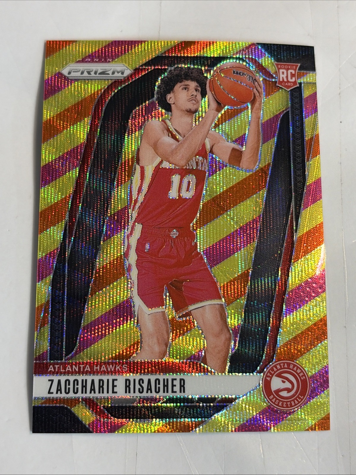 2024-25 Panini Prizm Prizm #265 Zaccharie Risacher Multi Wave /88 ROOKIE RC