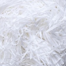White Coloured Raffia Shred Paper Gift Wrap Filler 200g / 500g / 1KG