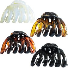 Large Octopus Claw Clips Jumbo Hair Women Big Spider Jaw Clamps Patent Styling