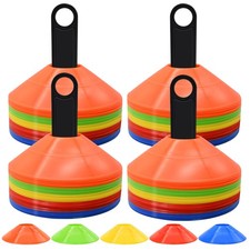 200 Pack Disc Cones, Agility Soccer Cones with Carry Bag and Holder, Soccer C...