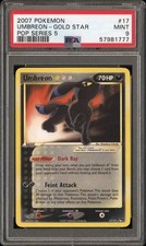 Pokemon Pop Series 5 17/17 Umbreon Gold Star PSA 9