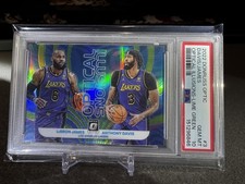 BBALL SALE!! Lebron James Anthony Davis Optic Lime Green /149 PSA 10 Illusions