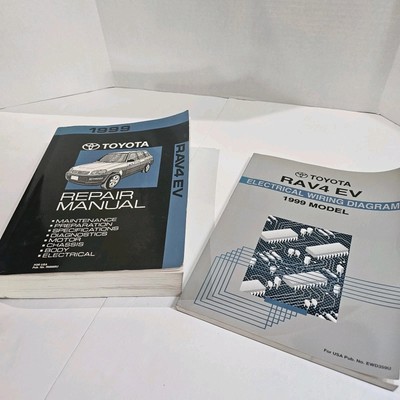 1999 Toyota Rav4 EV Shop Service Repair Manual OEM with EWD