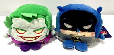 2 x Kawaii Würfel Batman & Joker Plüsch Beanie Stofftiere Wish Factory