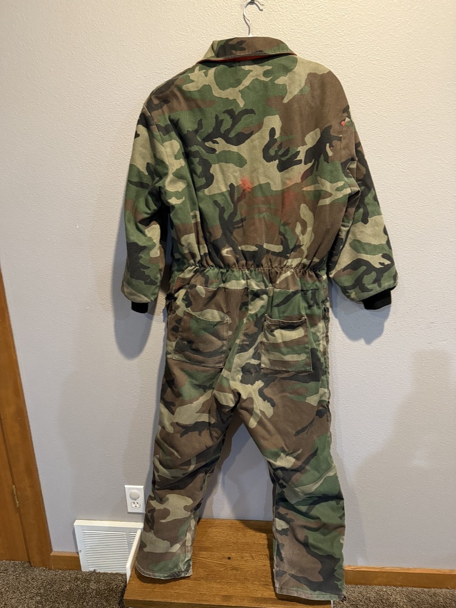 Men's MPI Reversible Woodland Camo Camoflauge / Orange Coveralls