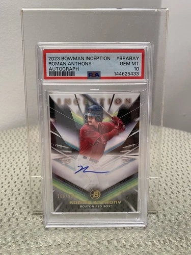 Roman Anthony 2023 Bowman Inception Auto /300 PSA 10