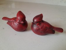 Vintage Pair Of Small Hand Painted Ceramic De...