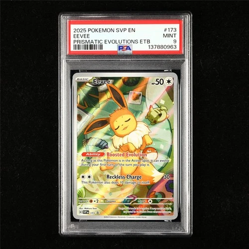 PSA 9 MINT 2025 Pokemon ENG Eevee H SVP en #173 Promo(2)