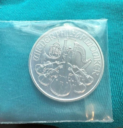 2021 - 1oz FINE SILVER ROUND, 1.5 EURO, WIENER PHILHARMONIKER