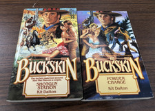 Lot of 2 Kit Dalton Western PB Books Buckskin Shotgun Station and Powder Charge