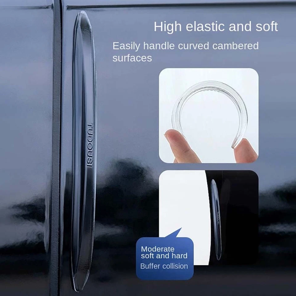 8件装纳米粘性门边条隐形高弹性f车门保护 — 第 4/4 张图片