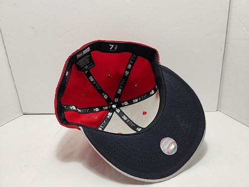 New Era 59Fifty MLB St. Louis Cardinals Baseball Hat Cap Fitted 7 3/8 Red - Picture 4 of 4