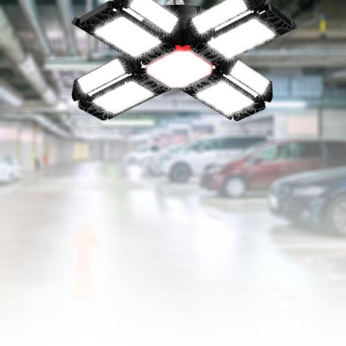 Lampe industrielle pliante lumière de garage 200 W DEL panneau réglable déformable 2000LM - Photo 1/12