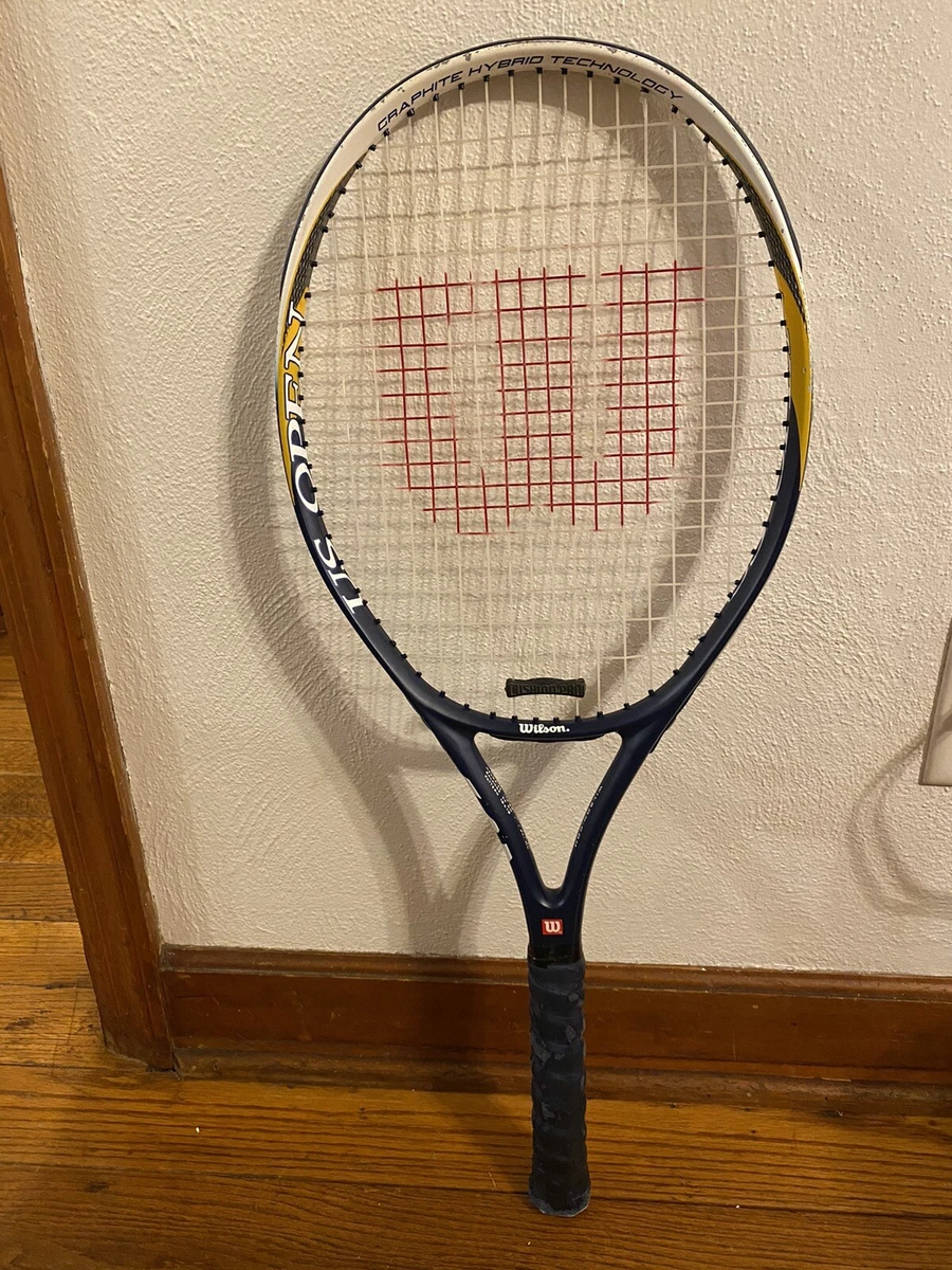 Wilson US Open graphite hybrid Rodger Federer Tennis Racket 4 3/8 Grip With Case