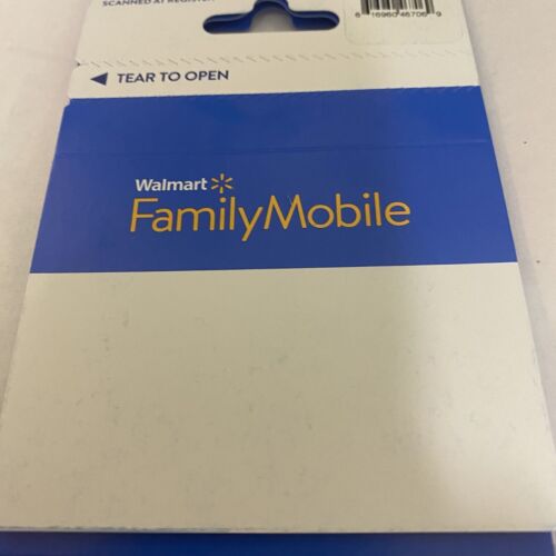Nowy mobilny zestaw startowy rodziny Walmart Bring Own Phone Karta SIM 3/1 Nowy niebieski g - Zdjęcie 2 z 2