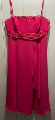 Kelsey Rose Rosa Schmuck Kleid Hochzeit Abschlussball Cocktail Ballkleid Größe 16