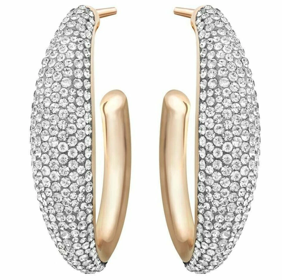 Swarovski large hotsell hoop earrings