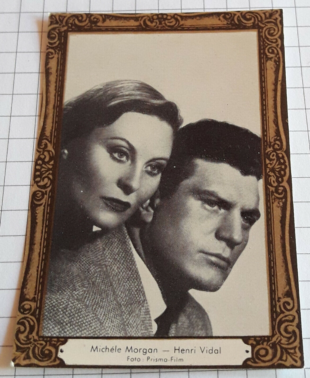 MICHELE MORGAN & HENRI VIDAL >> Portrait-Foto - Sammelbild / Trading Card #2784