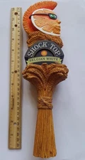BEER TAP HANDLE SHOCK TOP BELGIAN WHITE