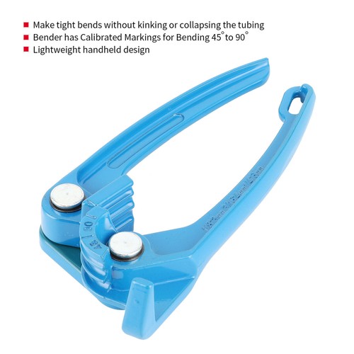 1/8in 3/16in 1/4in Tube Bender Tubing Fuel Brake AC Refrigerant Line Bending - Picture 4 of 12