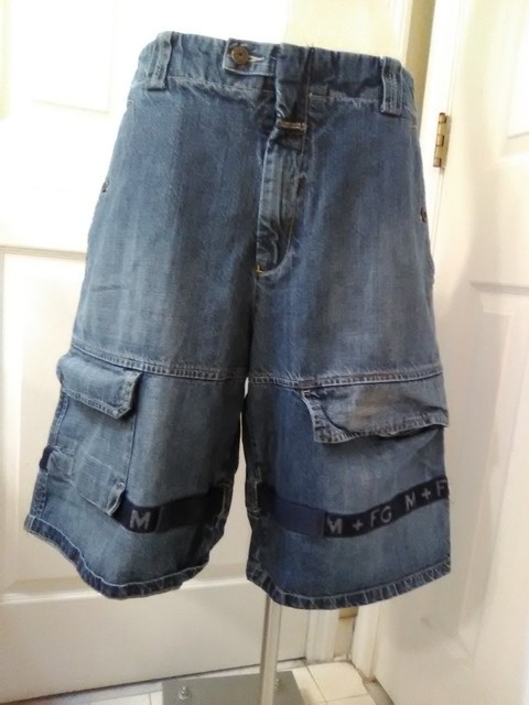 pink jean shorts mens