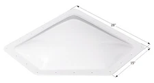 Skylight Dome NSL2412W, White
