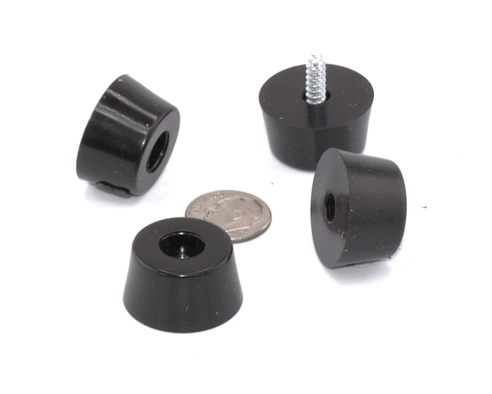 25mm Rubber Feet - Marshall Amplifier Cabinets, Guitar Amp, Plus Mounting Screws - Image 3 of 4