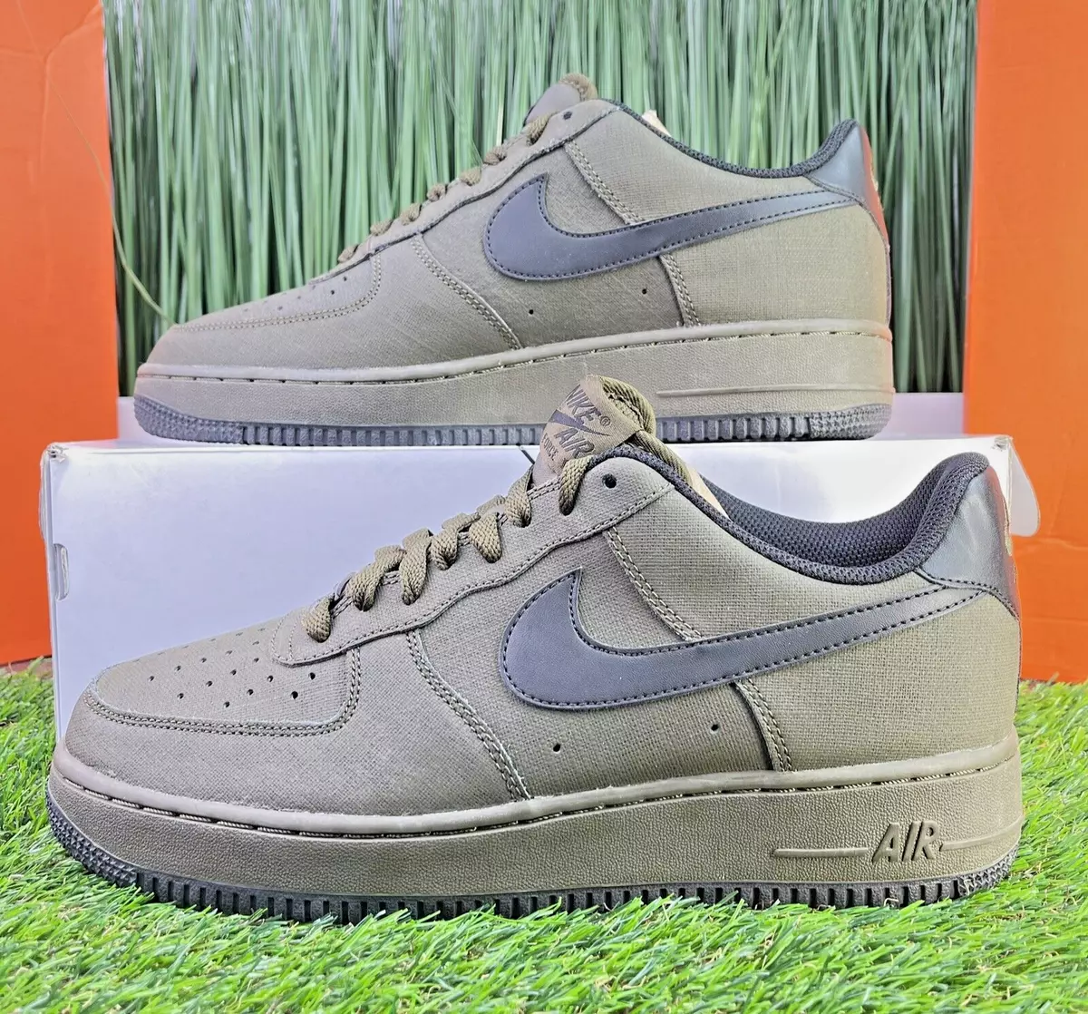 Louis Vuitton x Nike Air Force 1 Low Green Suede Sample