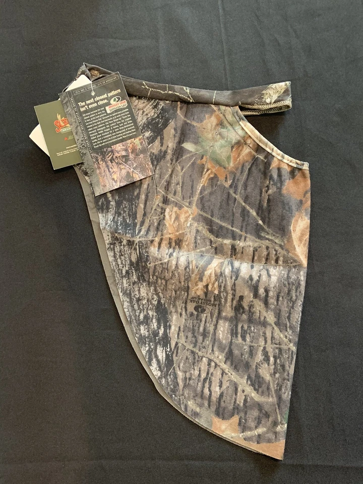 NOS Cabelas Mossy Oak Hunting Cap Strap Face Mask Men One Size Camo Made USA - Image 2 of 4