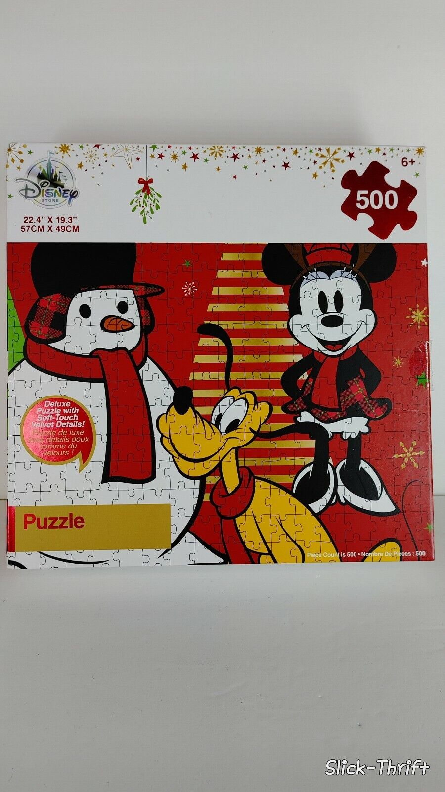 Disney Store Minnie and Mickey Mouse Christmas Puzzle 500 Piece 2016