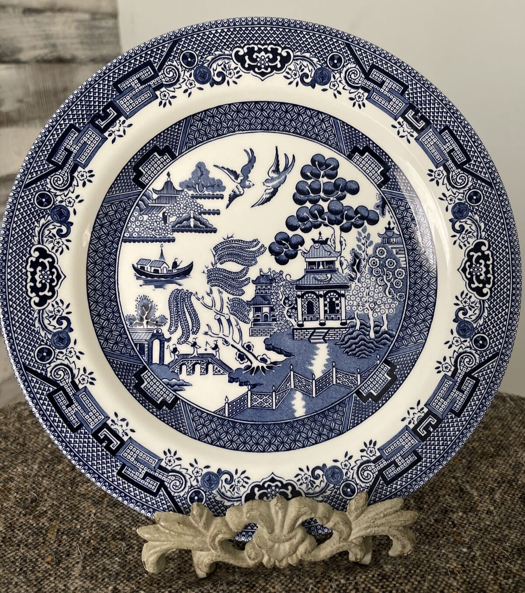 Blue Willow Melamine Plates Dinner Plate In Blue Willow
