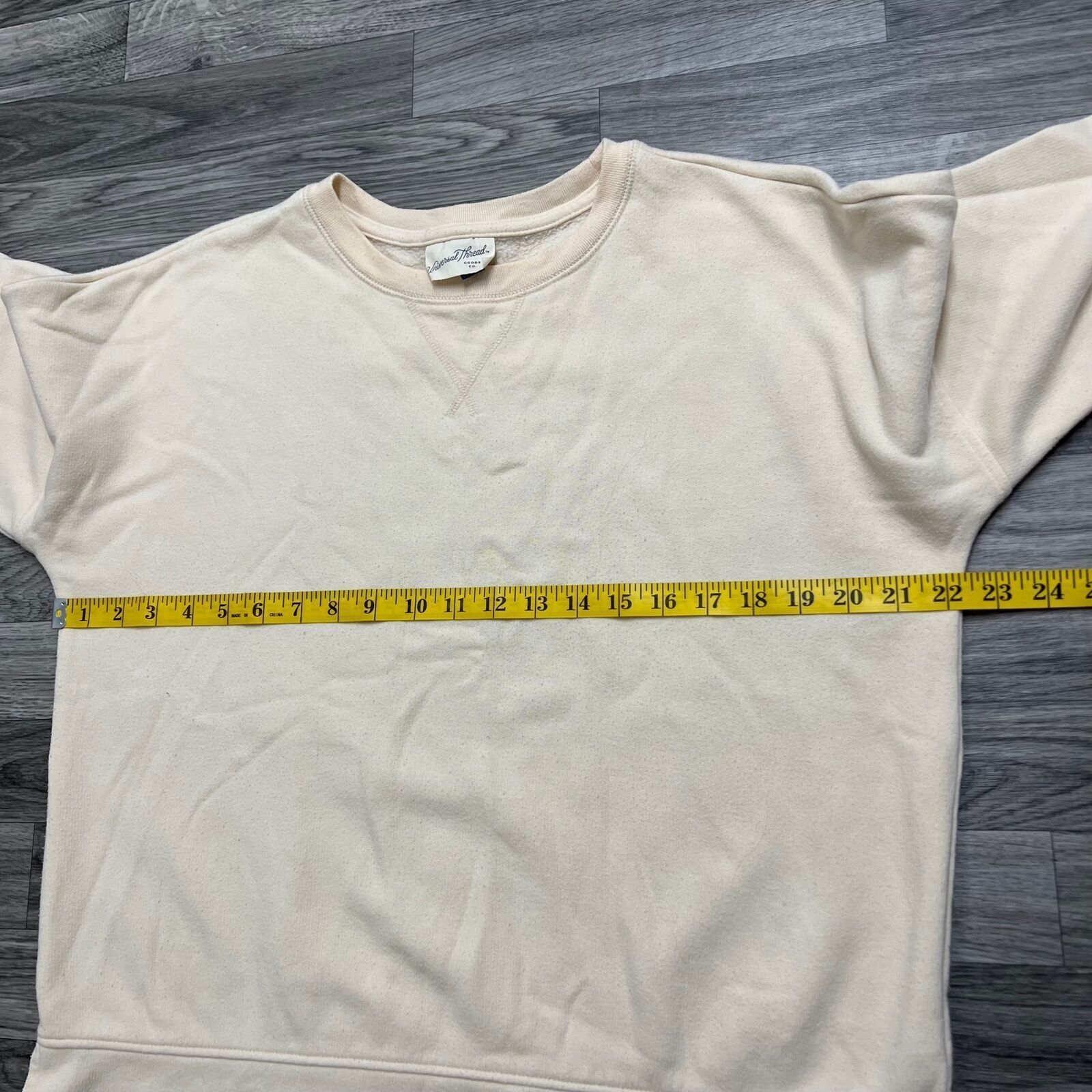 UNIVERSAL THREAD Round Neck Pullover Cream Sweats… - image 7