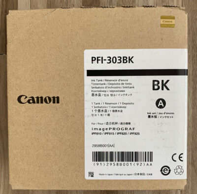 original canon pfi-303bk pfi-303 bk schwarz canon ipf810 ipf815 ipf820 ipf825