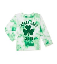 ST PATRICK'S DAY SHENANIGANS SQUAD TODDLER LONG SLEEVE T-SHIRT SIZE 12M NEW TAGS