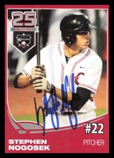 2014 Corvallis Knights STEPHEN NOGOSEK Signed Card autograph auto METS DUCKS