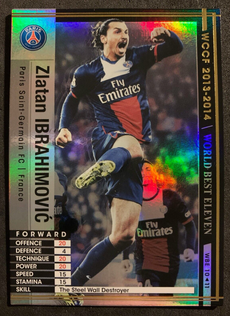 2013-14 Panini WCCF World Best Eleven Zlatan Ibrahimovic rare PSG 
