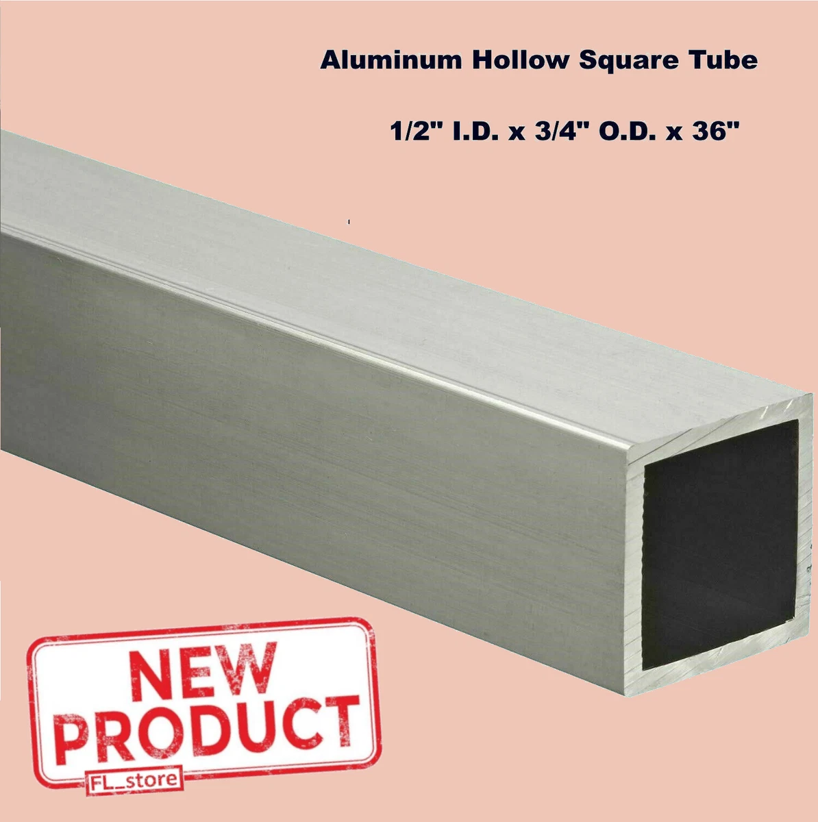 3Pcs Square Aluminum Tube 20mm X 20mm X 0.8mm X 300mm 6063 Aluminum Tubing - View #3