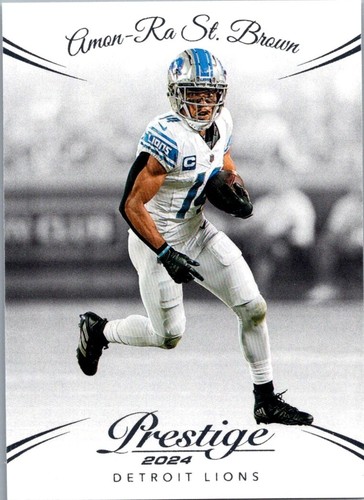 2024 Panini Select #105 Amon-Ra St. Brown Zebra Prizm SSP Case Hit