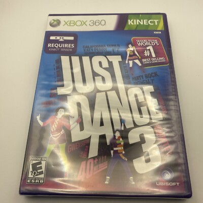 Just Dance 3 Microsoft Xbox 360 Kinect 2011 Katy Perry Video Game NEW Sealed