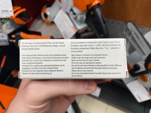 Stihl Kettensäge Schlüsselring Schlüsselanhänger batteriebetrieben mit Säge Sound 0420 960 0003 - Bild 7 von 8