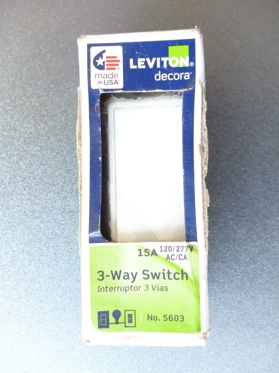 New In Box - LEVITON WHITE DECORA 3-WAY SWITCH - MPN #5603 | eBay