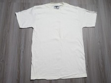 Vintage Lee Blank Shirt White Size Medium Men 90s Made In The USA